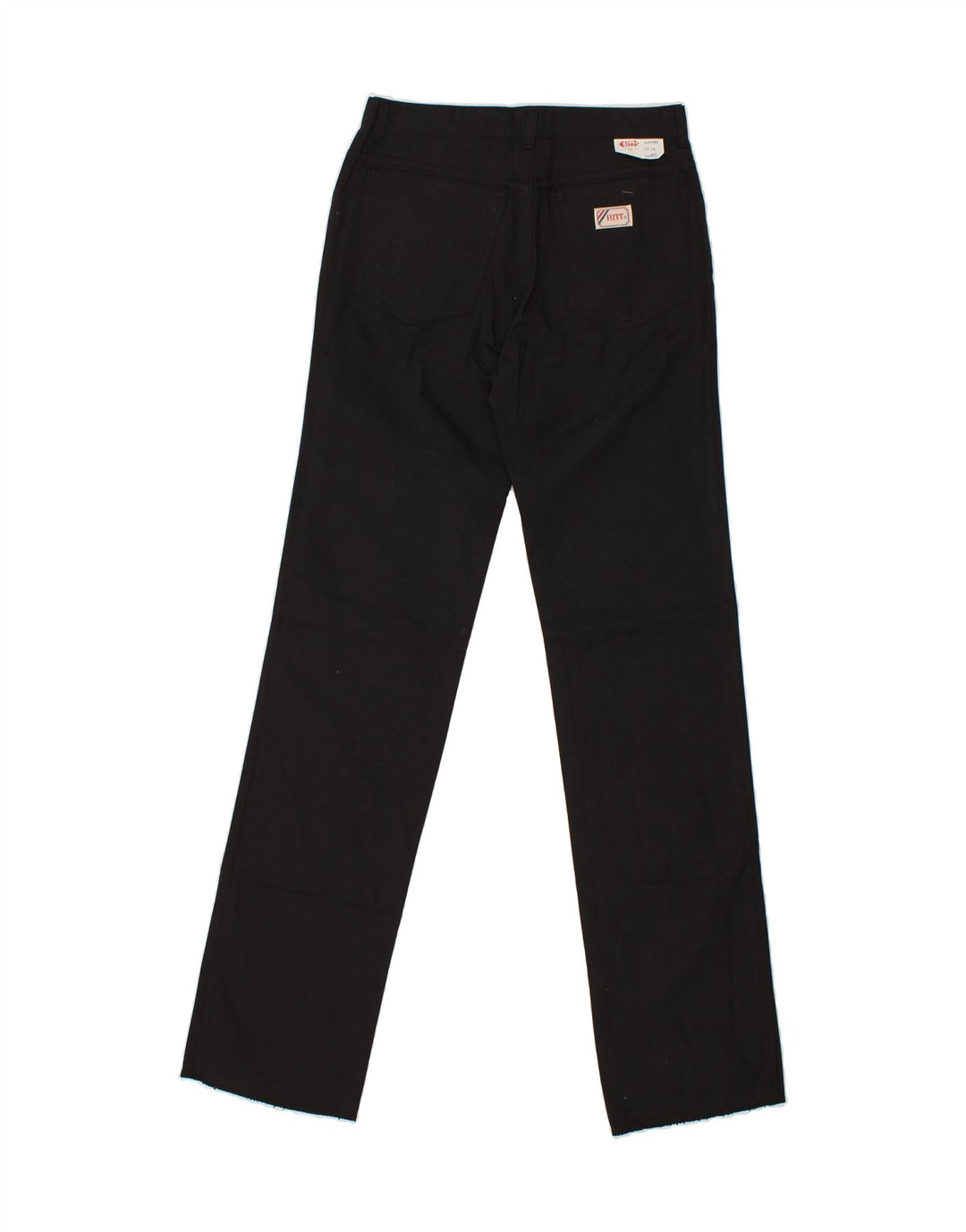 RITT Womens Straight Casual Trousers W30 L36  Black Cotton Vintage Ritt and Second-Hand Ritt from Messina Hembry 