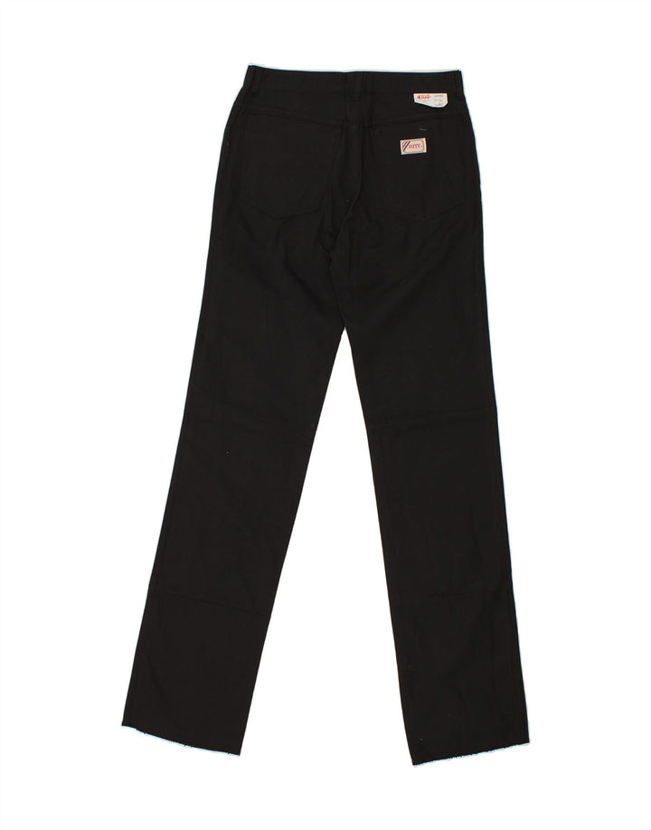RITT Womens Straight Casual Trousers W30 L36  Black Cotton Vintage Ritt and Second-Hand Ritt from Messina Hembry 