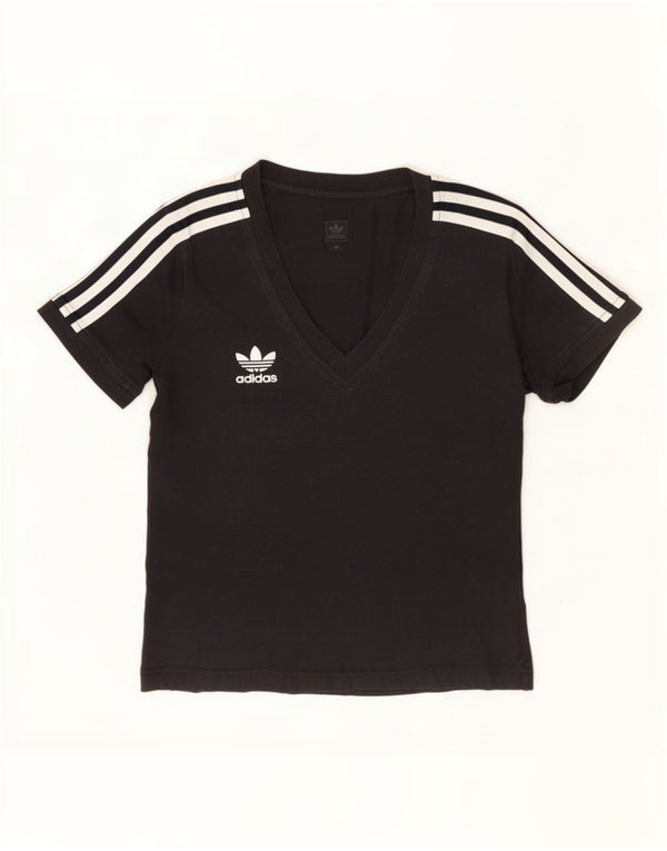 Camiseta Adidas Feminina Top UK 10 Pequena Algodão Preto