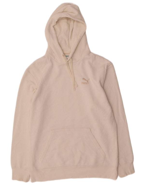 Puma Mens Hoodie Jumper Médio Algodão Branco