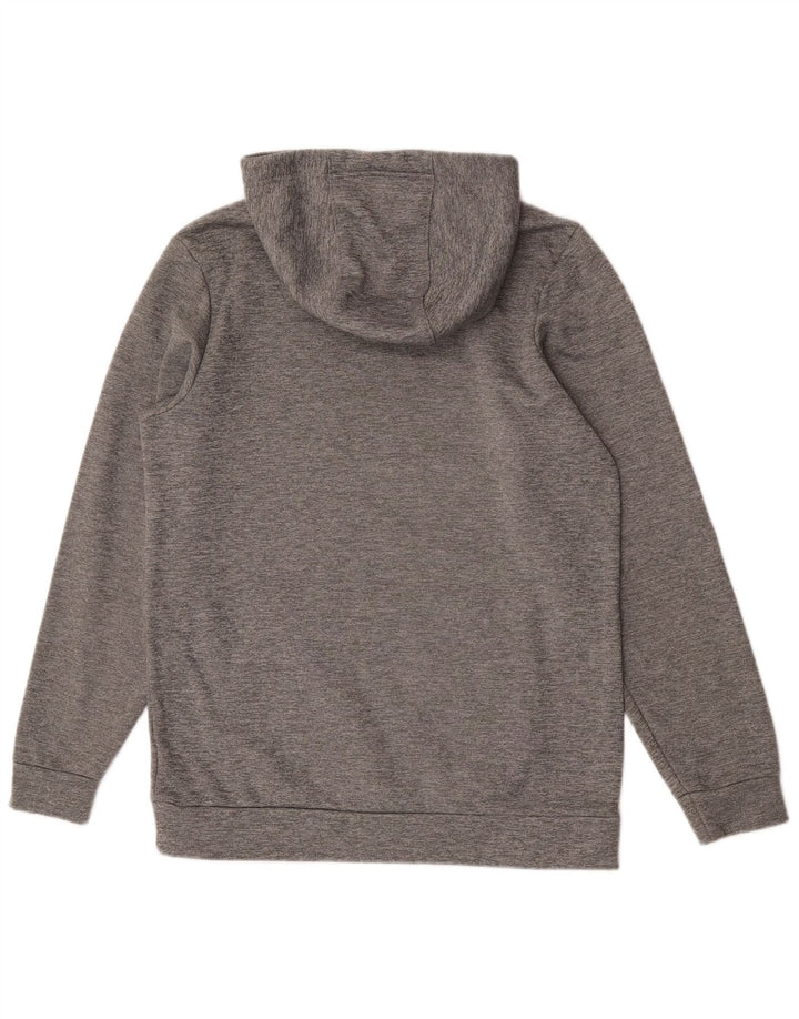 Jumper com capuz Nike masculino Therma-Fit pequeno poliéster manchado cinza