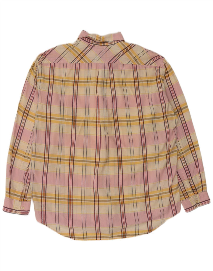 Camisa masculina Marlboro Classics grande algodão xadrez multicolorido