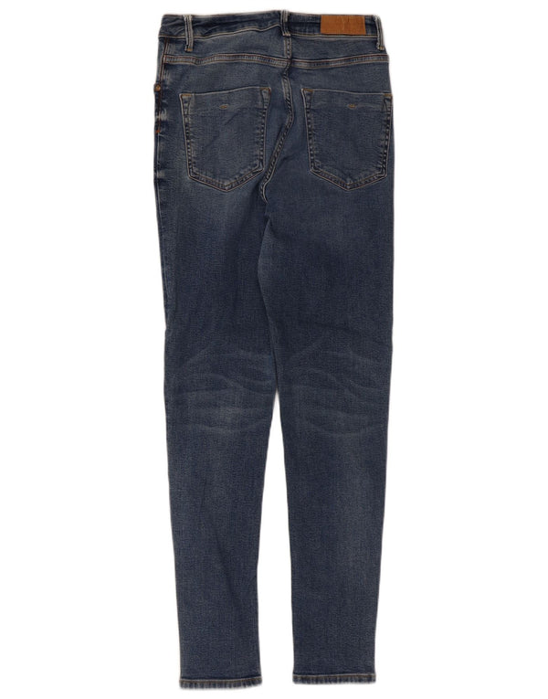 Zara Jeans Skinny Feminino UE 38 Pequeno W28 L28 Azul
