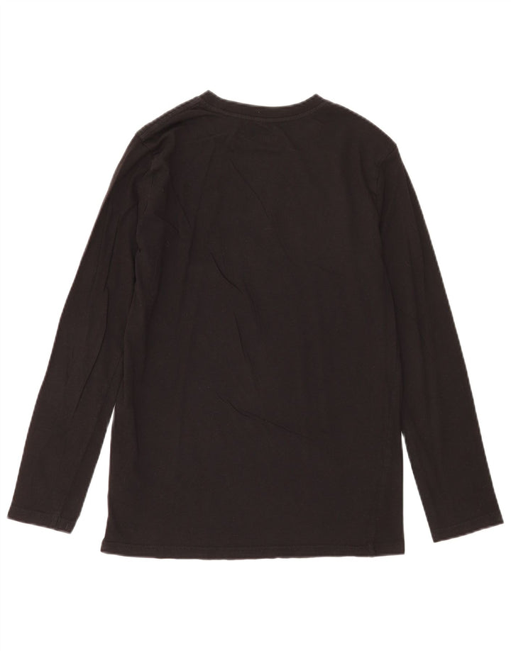 Puma Boys Graphic Top manga comprida 14-15 anos grande algodão preto