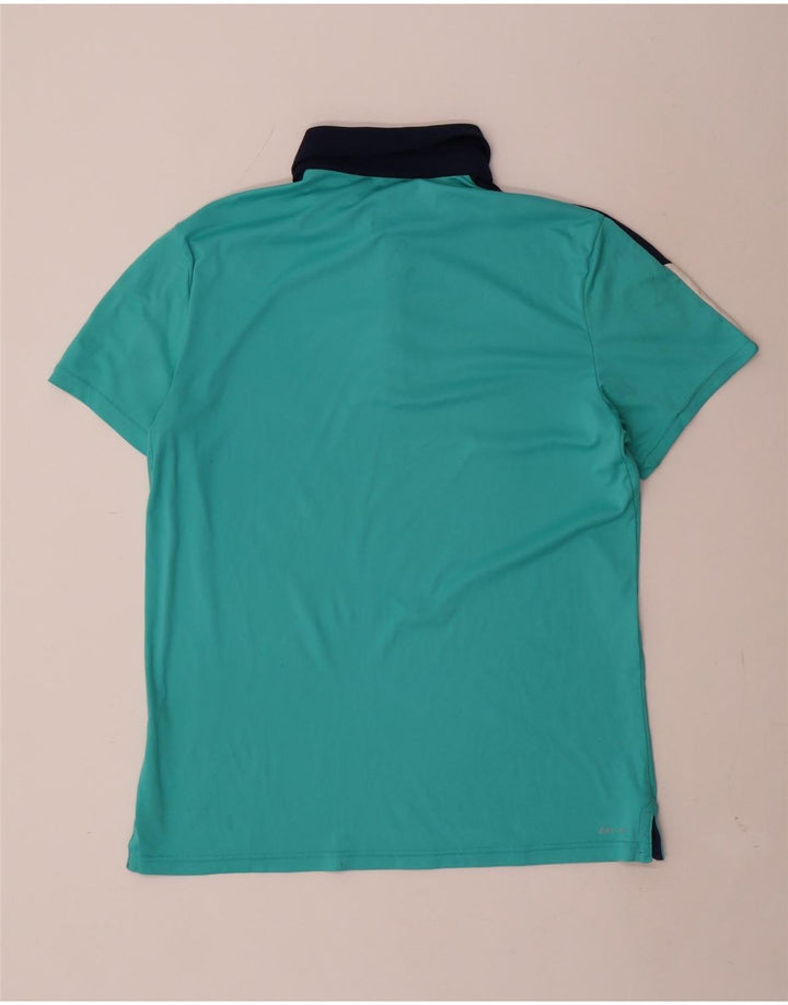 Camisa polo masculina NIKE Dri Fit Rugby médio turquesa Colourblock