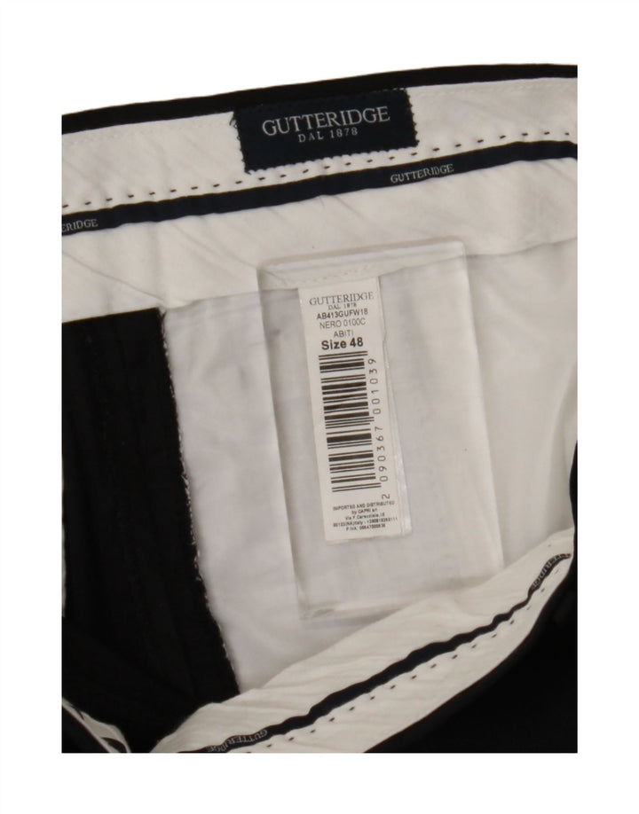 Calça masculina Gutteridge Slim Suit IT 48 Médio W32 L29 Poliéster Preto