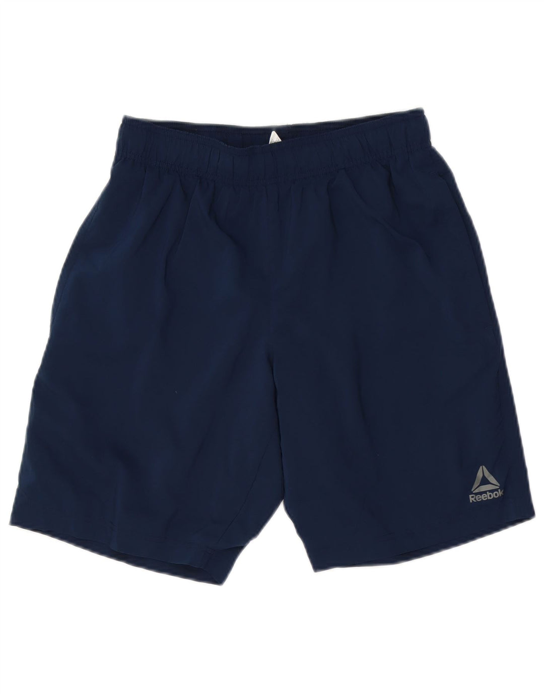 Shorts esportivos masculinos Reebok pequeno poliéster azul marinho
