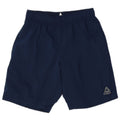 Shorts esportivos masculinos Reebok pequeno poliéster azul marinho