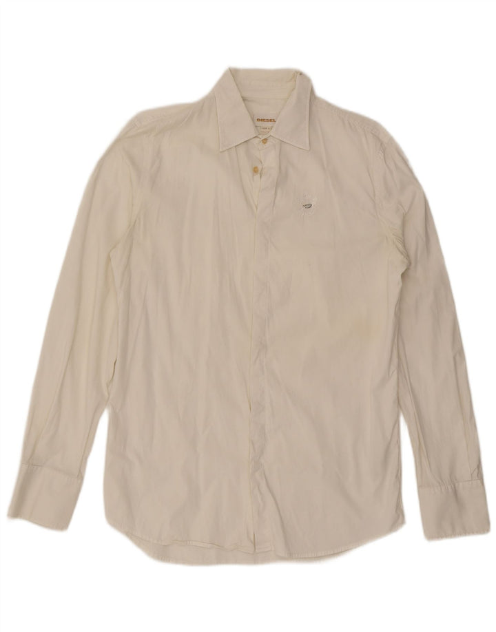 Camisa masculina Diesel grande algodão branco
