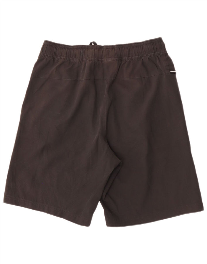Shorts esportivos masculinos Puma pequeno poliéster preto