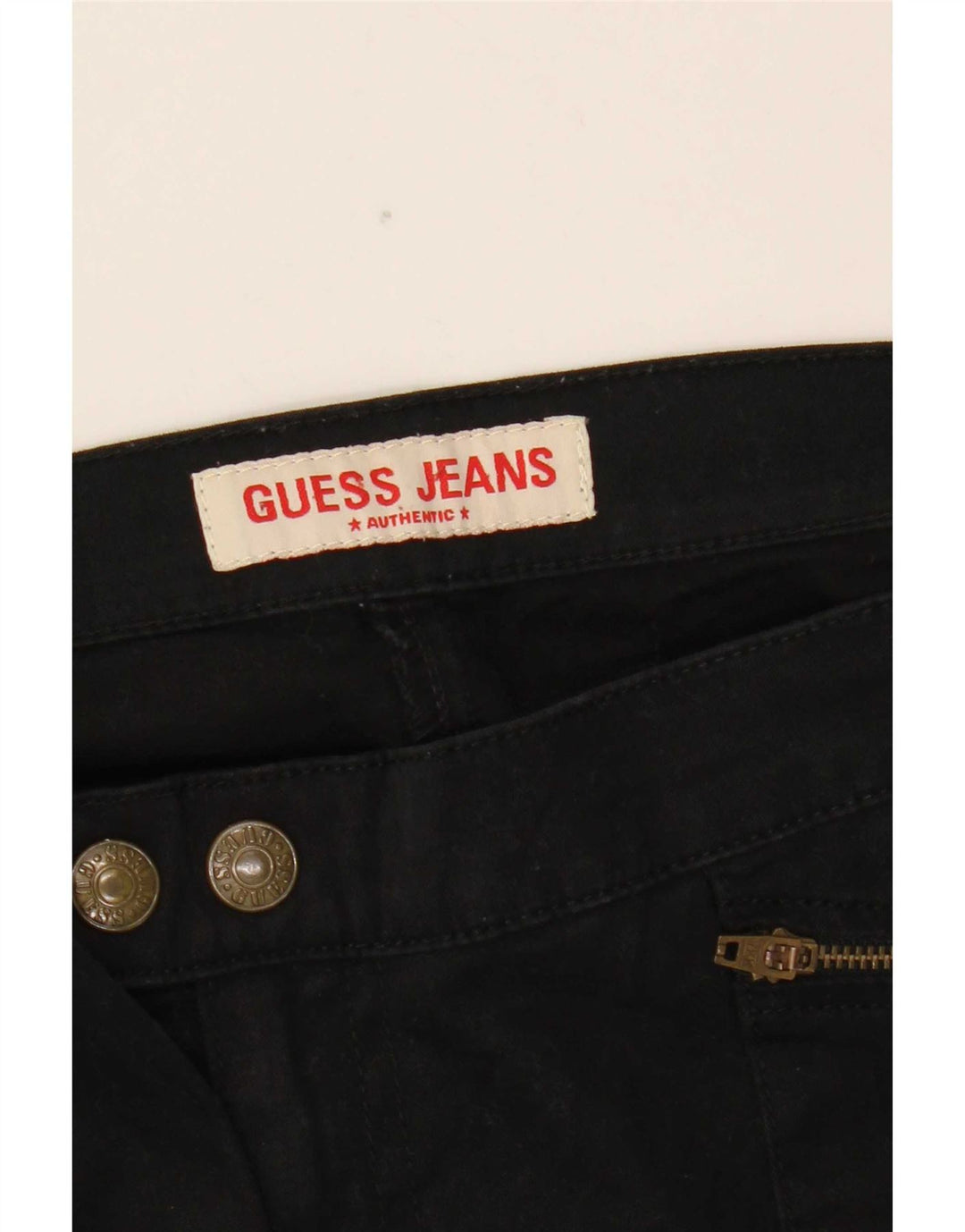 Calça cargo feminina Guess Bootcut W31 L32 algodão preto