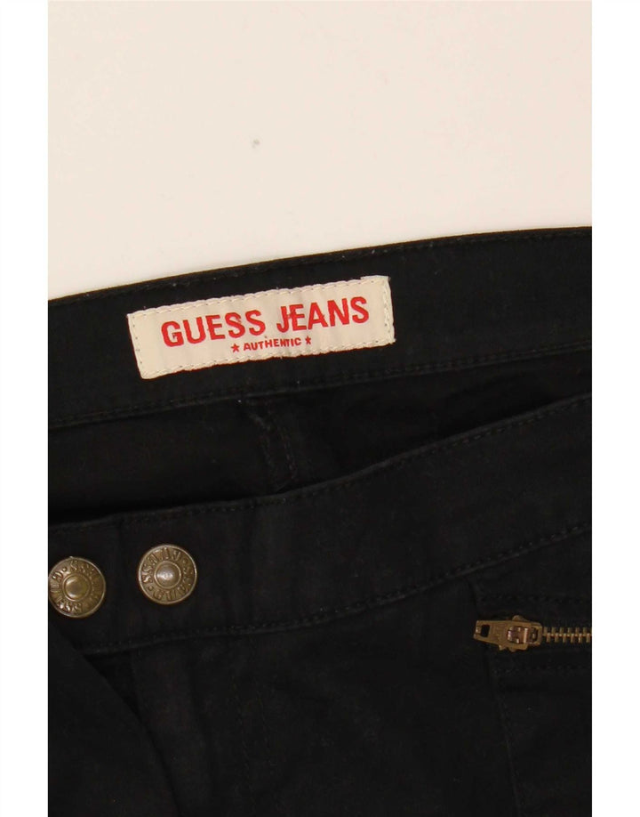 Calça cargo feminina Guess Bootcut W31 L32 algodão preto
