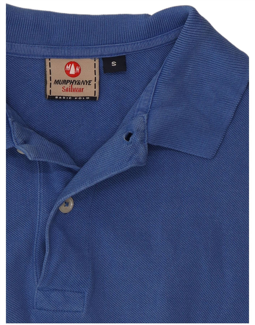 Camisa pólo masculina Murphy & Nye pequena azul