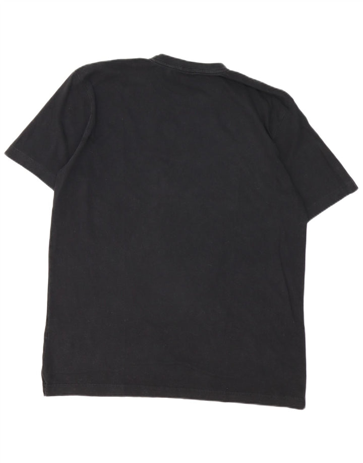 Camiseta masculina Hugo Boss grande algodão preto