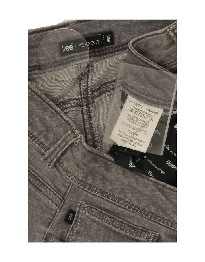 LEE Womens Straight Jeans US 16 2XL W34 L30 Grey Cotton Vintage Lee and Second-Hand Lee from Messina Hembry 