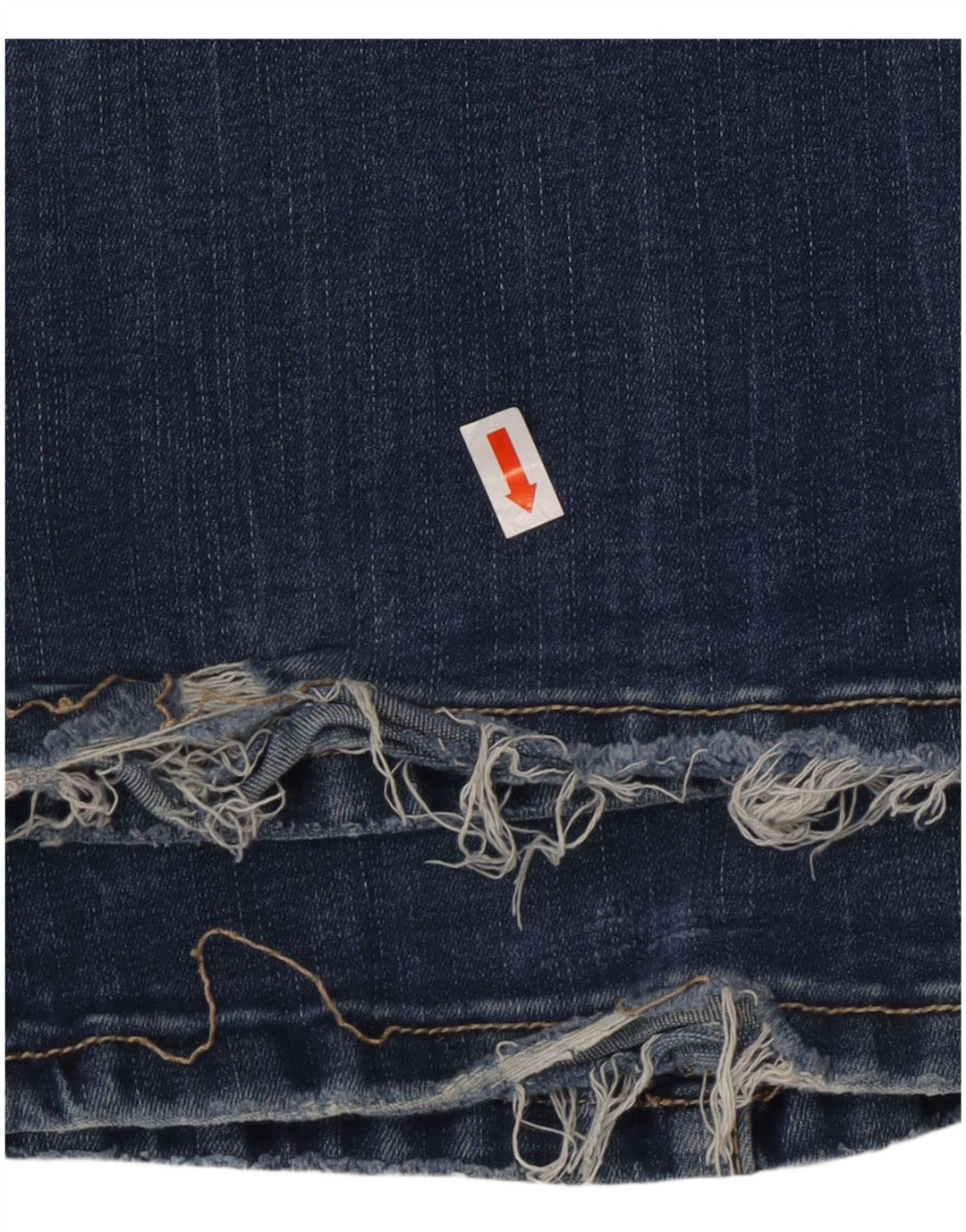 BKE Jeans femininos longos queimados 9-10 anos W24 L28 algodão azul