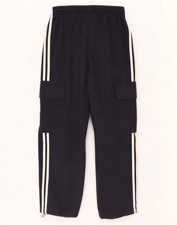 Calça cargo masculina Adidas Loose Fit média W32 L27 algodão preto