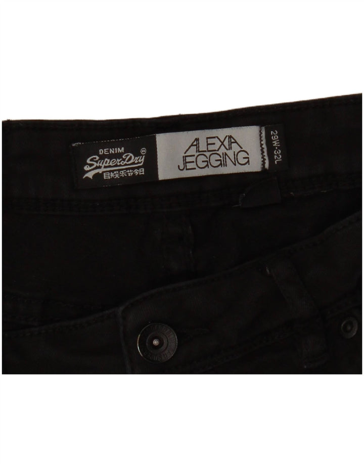 Calça jeans masculina Alexia Jegging SUPERDRY W29 L32 preta