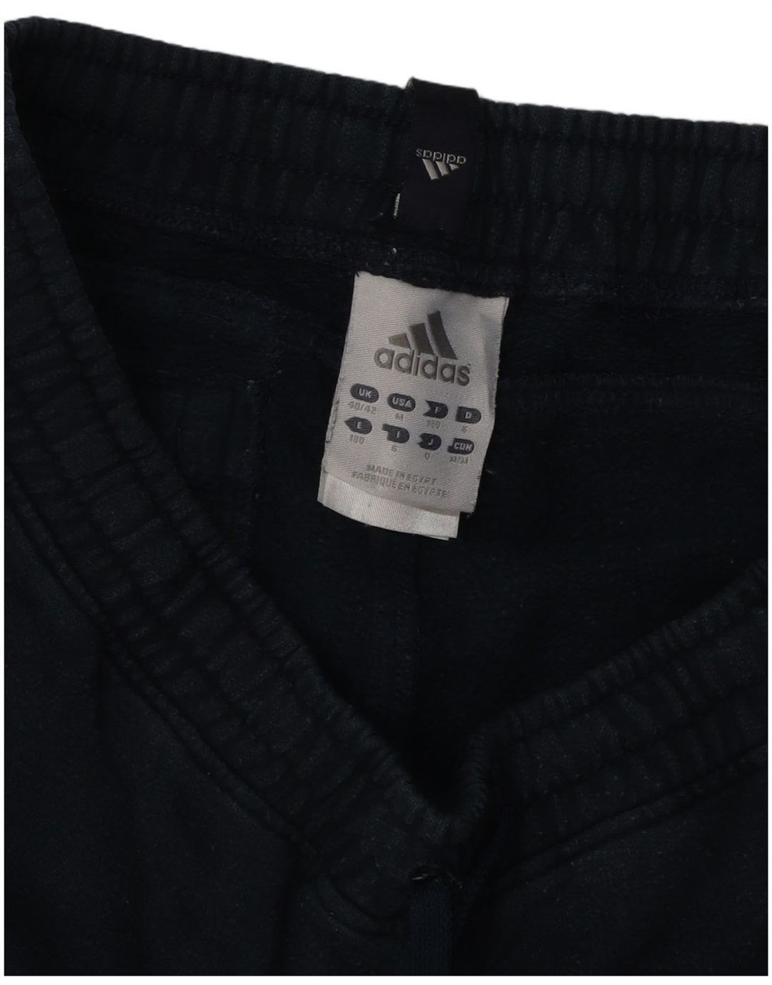 ADIDAS Calças de treino masculinas Joggers UK 40/42 Médio Azul Marinho Algodão