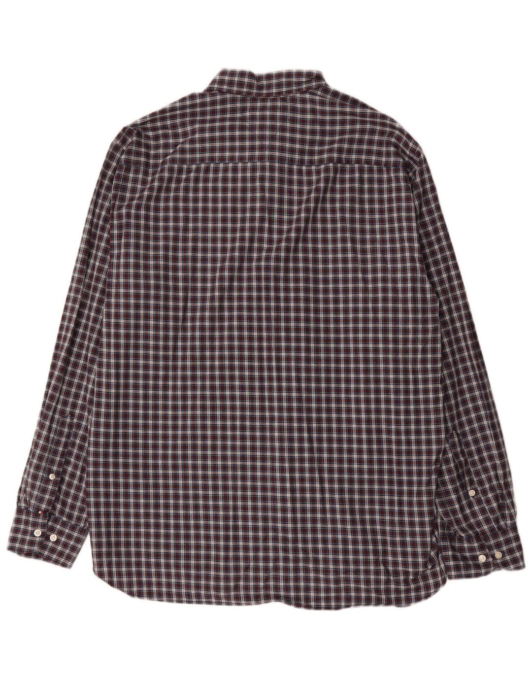 Camisa masculina Tommy Hilfiger Regular Fit XL azul marinho xadrez algodão