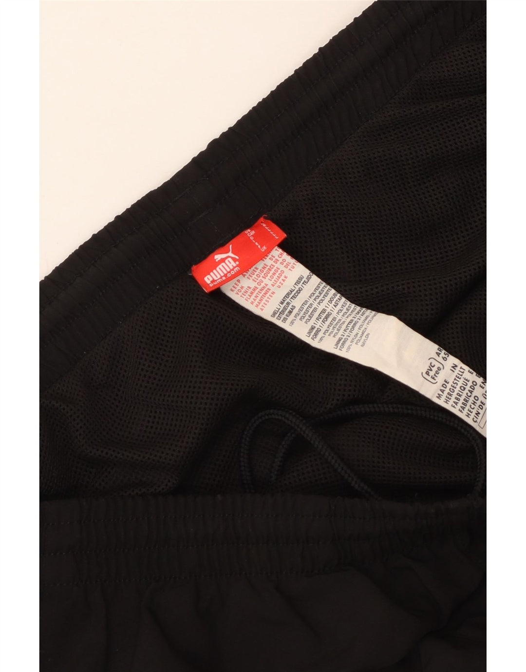 Puma Mens SC Trestina Calça de treino Joggers grande poliéster preto