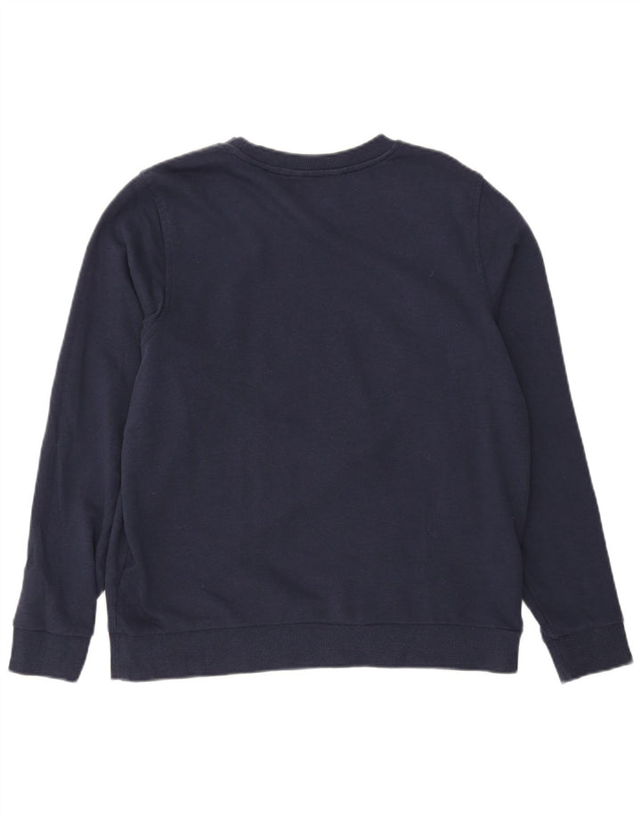 Suéter feminino MARKS & SPENCER UK 14 médio azul marinho algodão