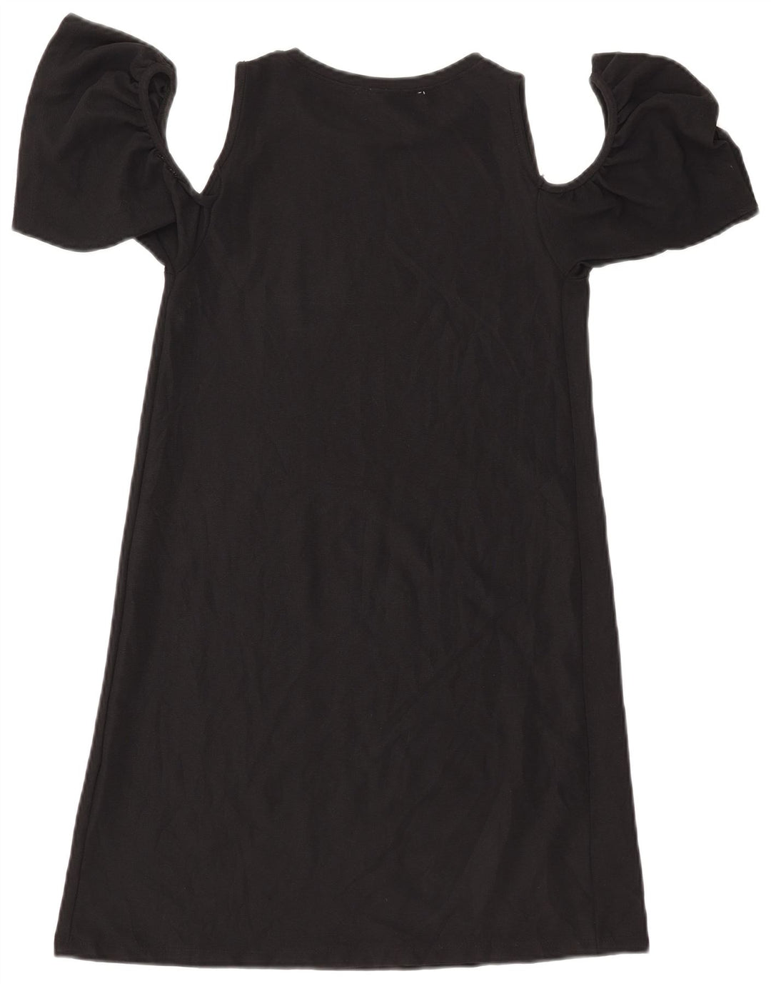 ZARA Vestido feminino Trafaluc com ombros de fora UK 8 pequeno preto