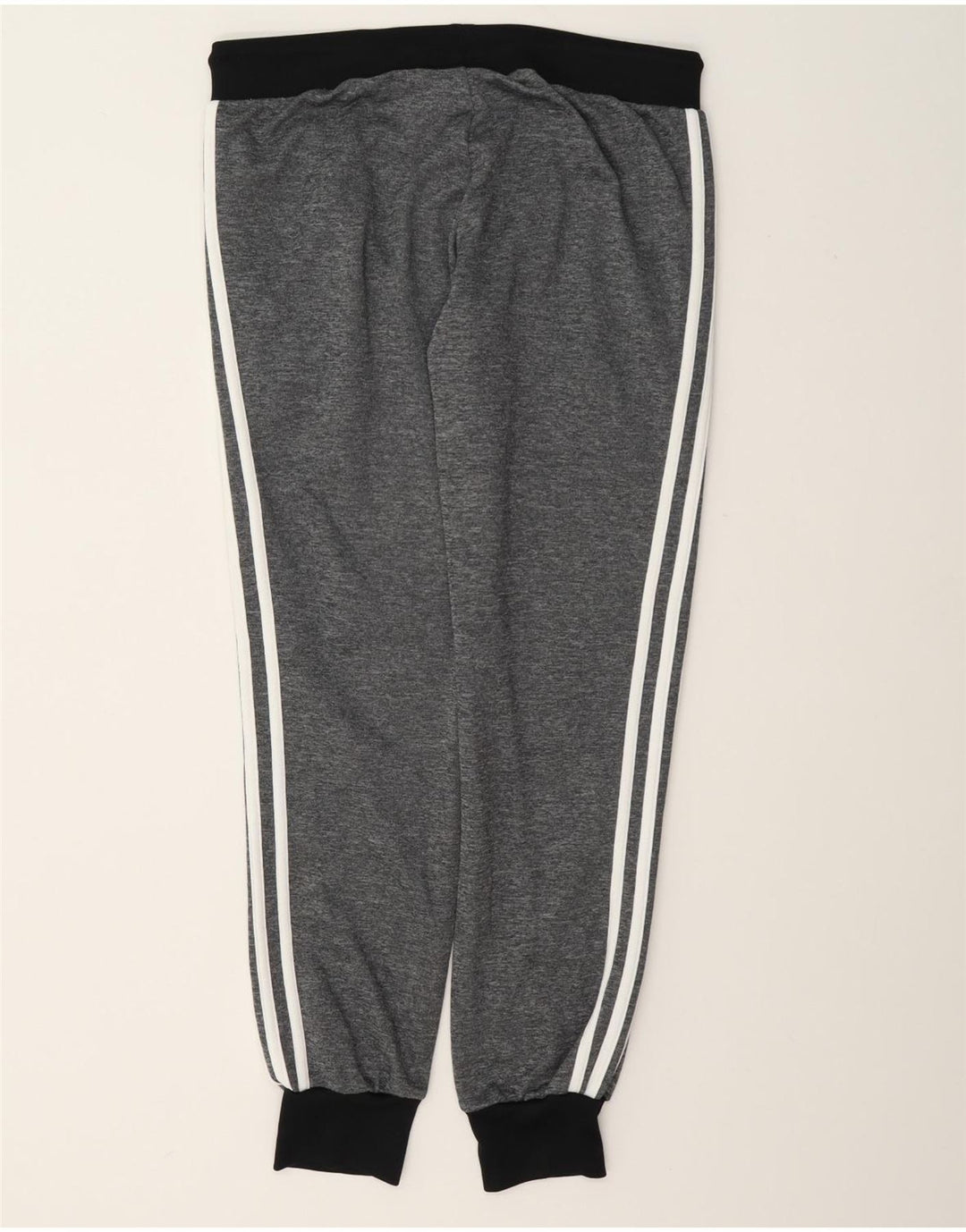 Calça de treino feminina Adidas Joggers UK 12 poliéster cinza médio