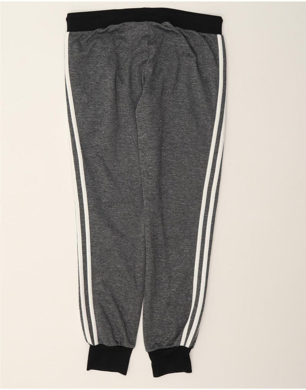 Calça de treino feminina Adidas Joggers UK 12 poliéster cinza médio
