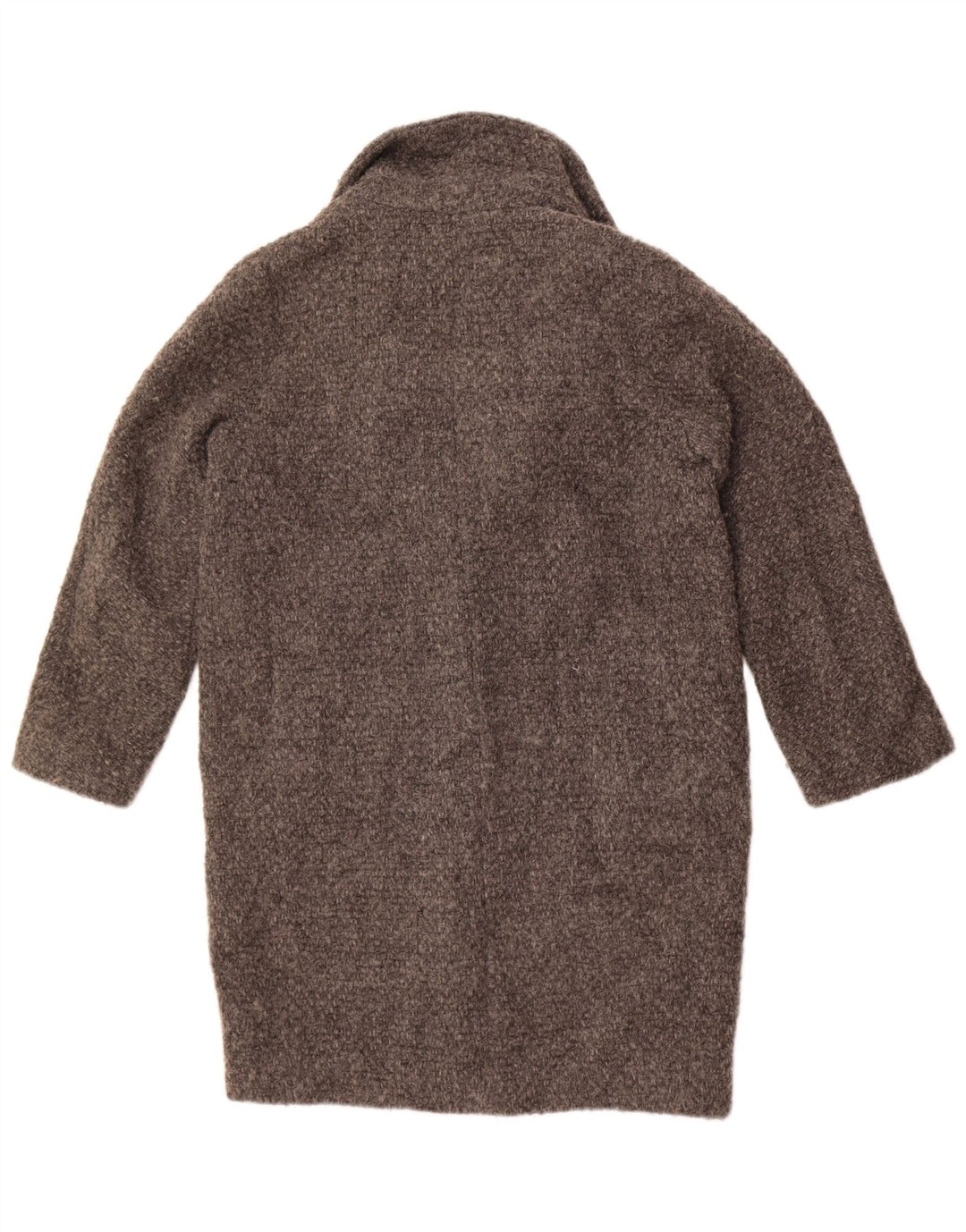 Sobretudo oversized feminino Massimo Dutti Reino Unido 10 lã cinza pequena