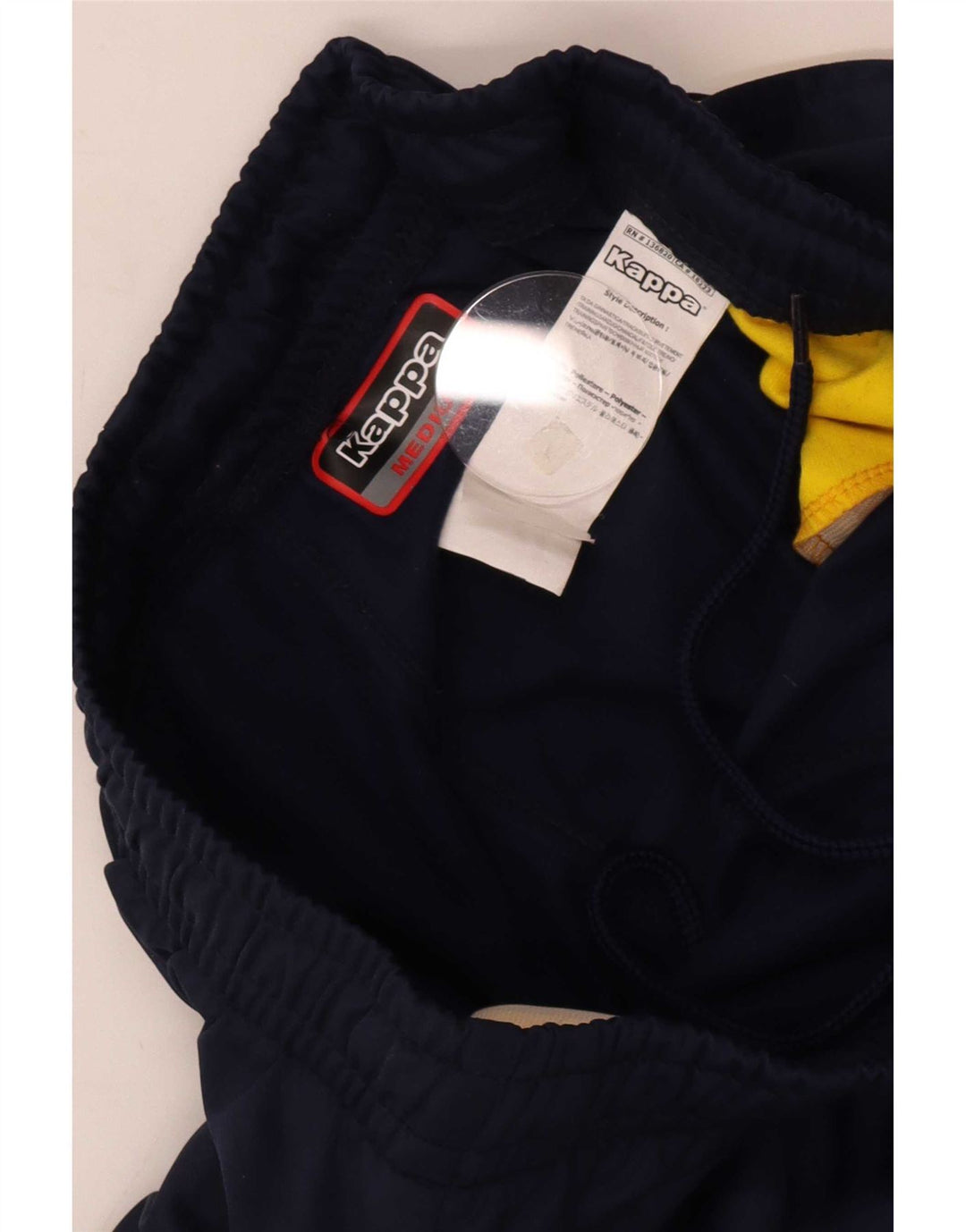 Kappa Mens Graphic Tracksuit Calças Joggers Médio Azul Marinho Poliéster