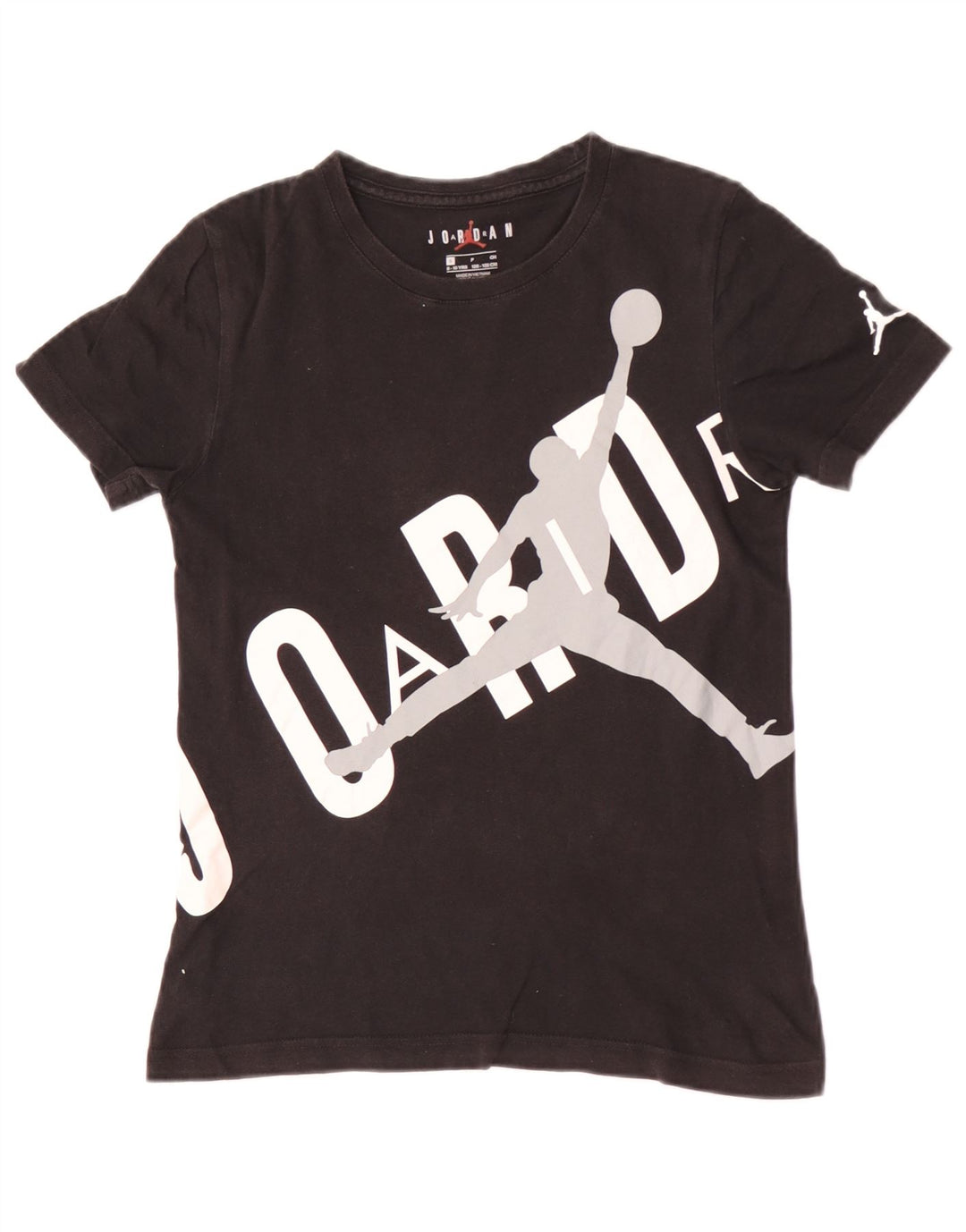 Camiseta Jordan Boys Graphic Top 8-9 Anos Pequeno Preto