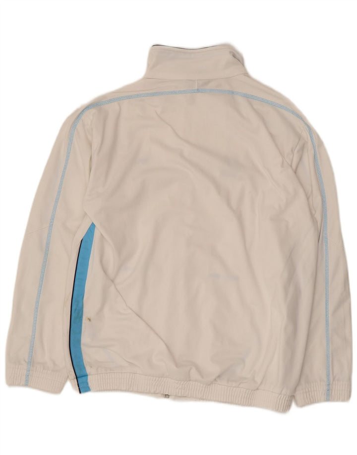 CHAMPION Boys Tracksuit Top Jacket 13-14 Years XL  White Colourblock