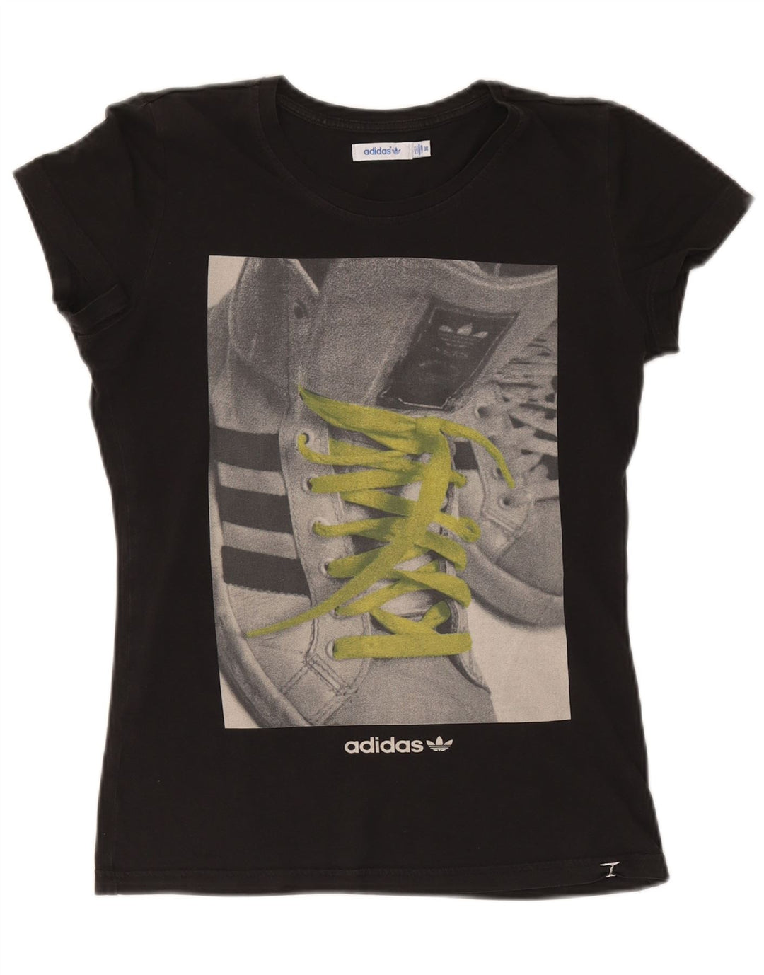 Adidas Camiseta Feminina Graphic Top EU 36 Pequeno Preto
