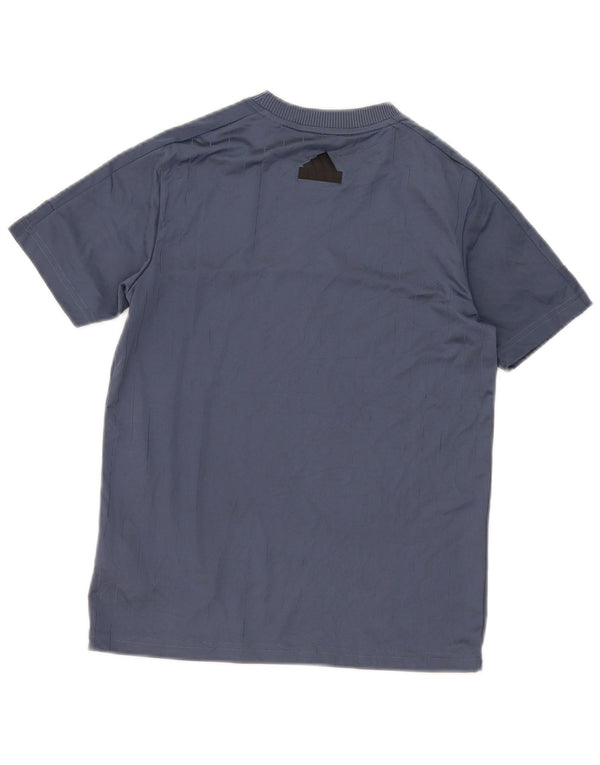 Camiseta Adidas Menino Graphic Top 11-12 Anos Azul Marinho Poliéster