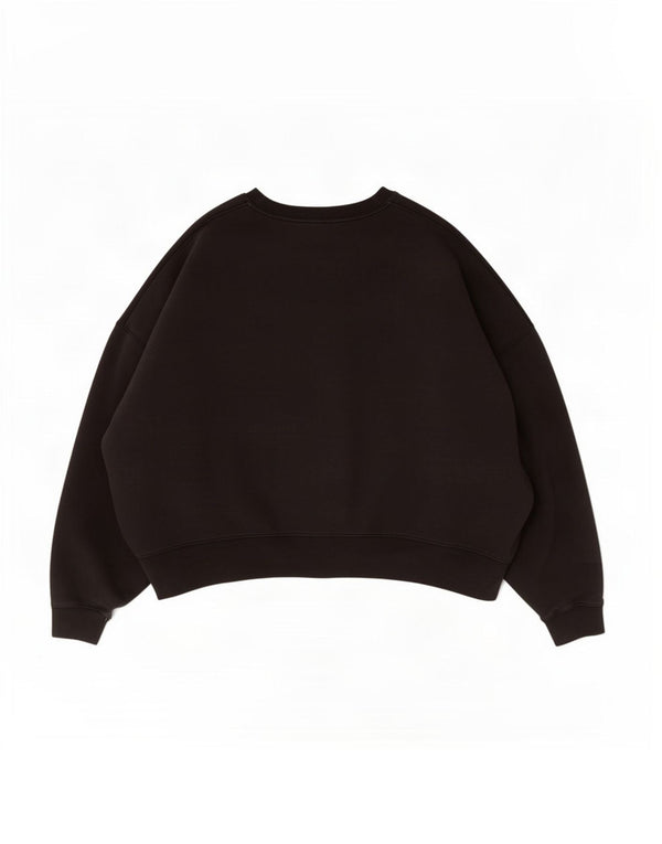 Nike feminino oversized moletom jumper UK 18 XL preto algodão