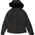 MOUNTAIN WAREHOUSE Womens Hooded Padded Jacket UK 8 Small Grey Nylon | Vintage Mountain Warehouse | Thrift | Second-Hand Mountain Warehouse | Used Clothing | Messina Hembry 