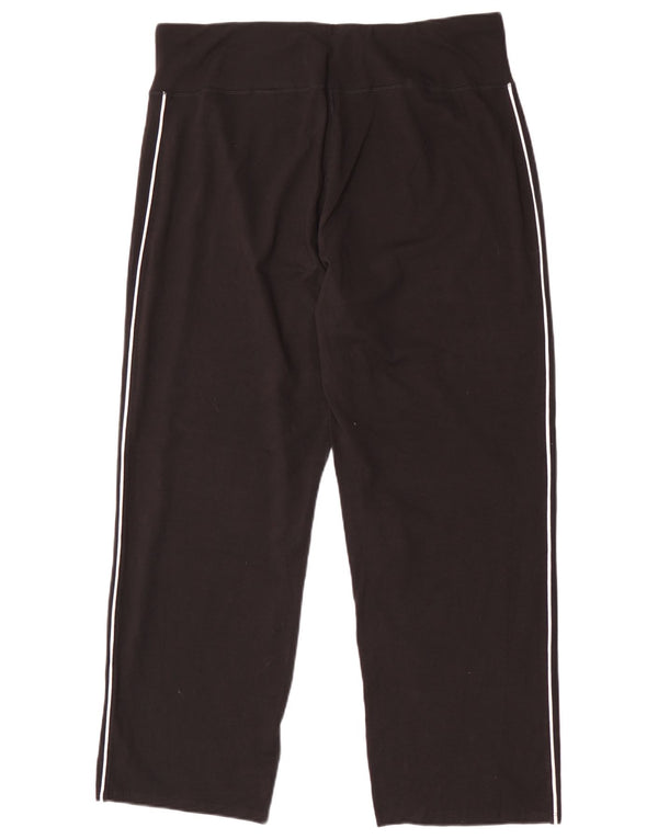 Calça de treino feminina Marks & Spencer UK 20 2XL algodão preto