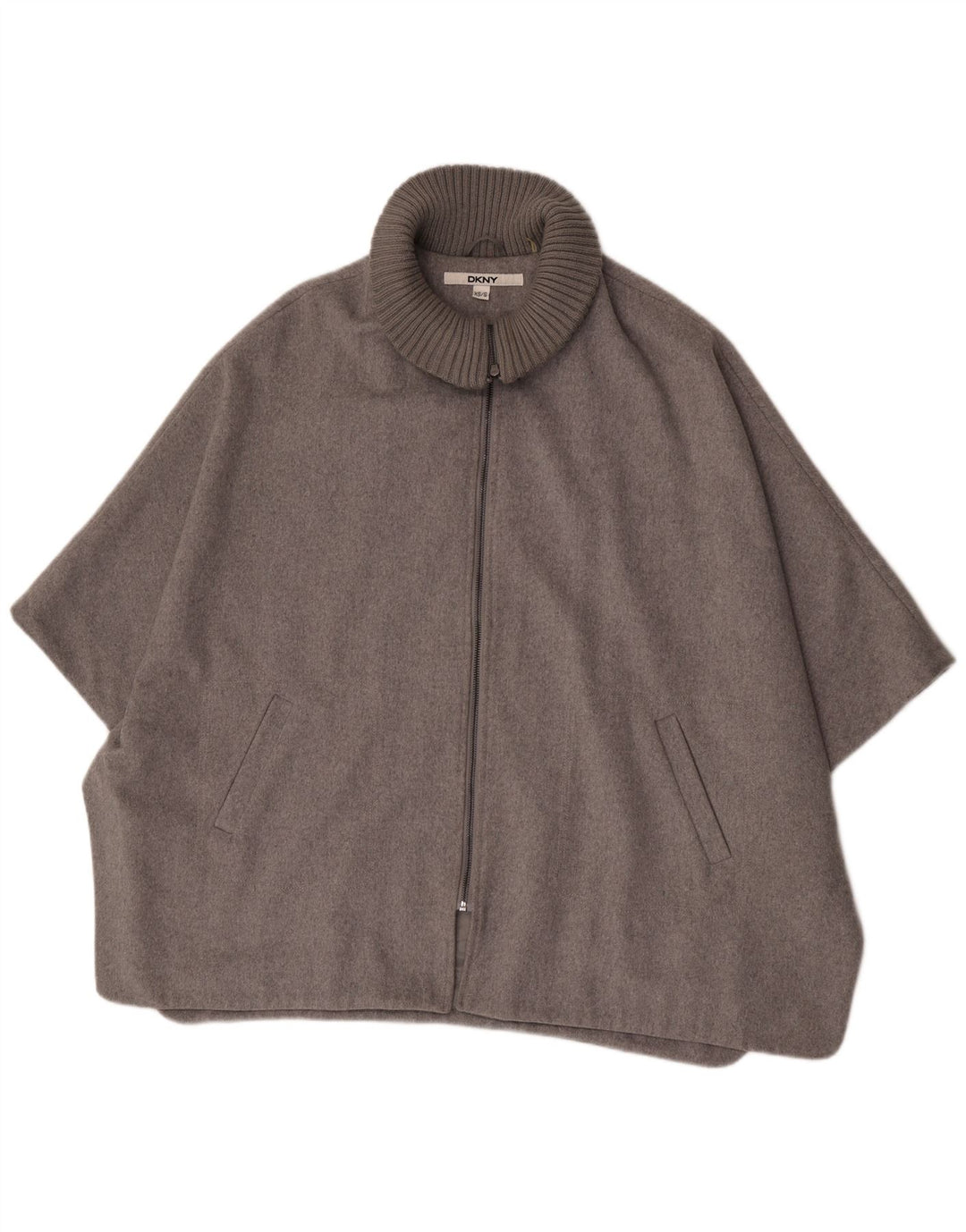 Casaco feminino Dkny UK 6 XS lã cinza