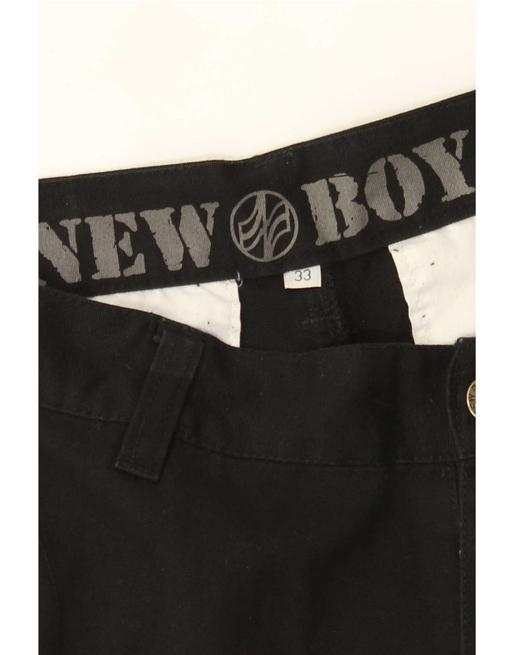 Calça cargo reta masculina vintage W33 L33 preta