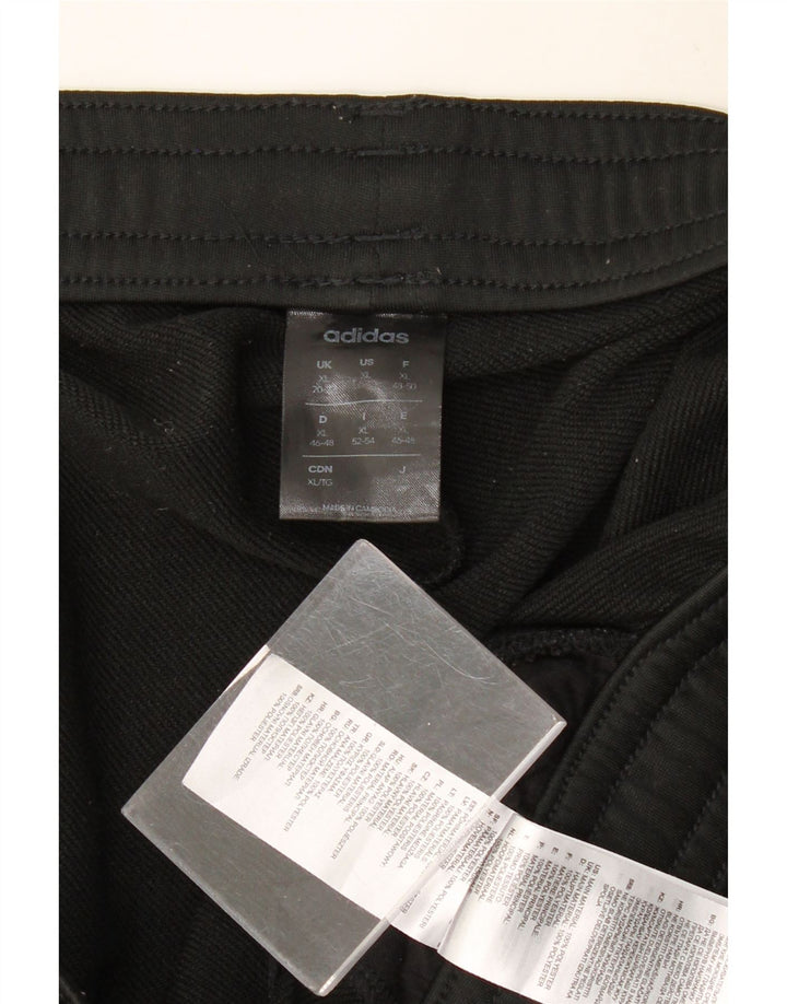 ADIDAS Calças de treino femininas Joggers UK 20/22 XL Preto Poliéster