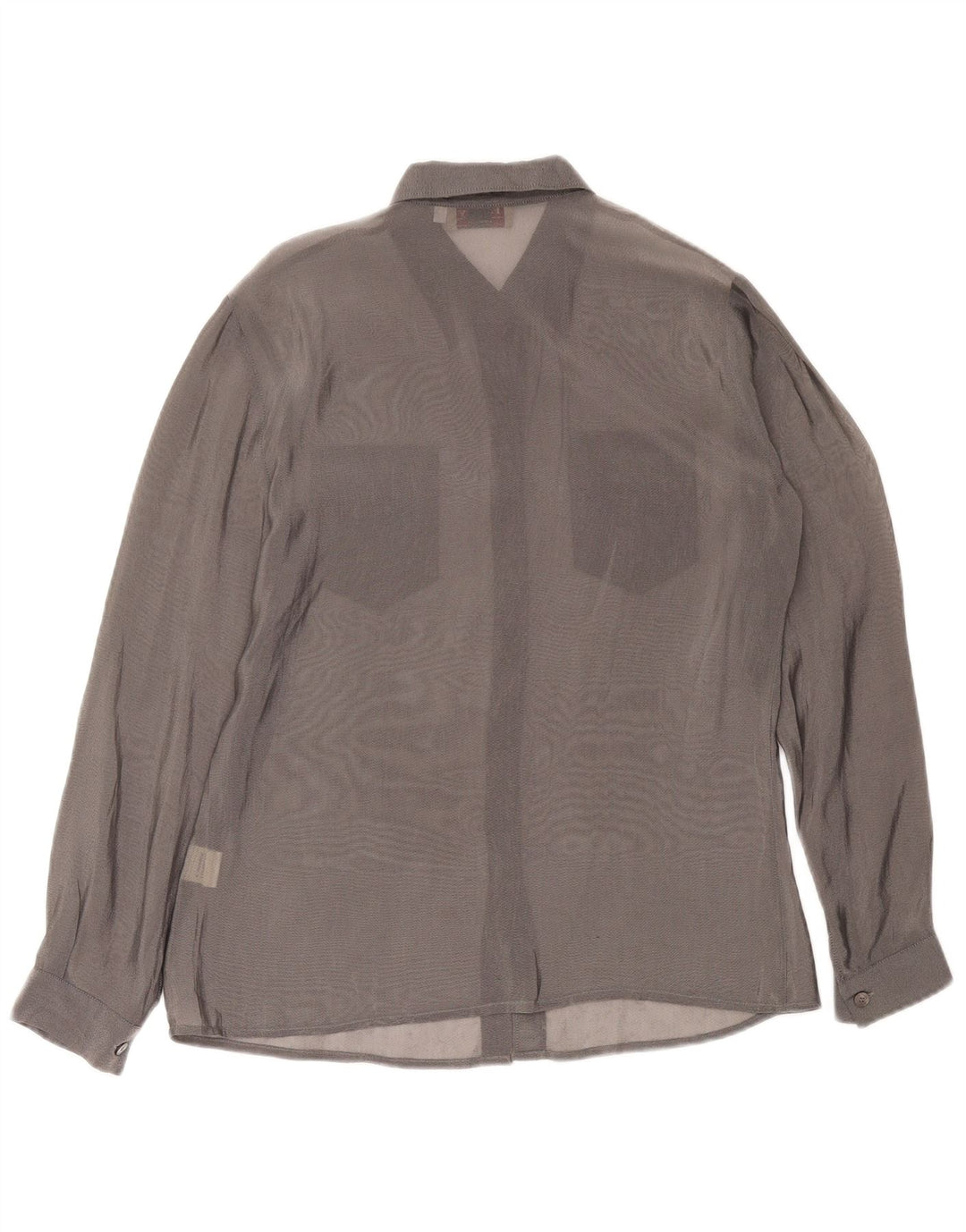Camisa Feminina Preca Transparente IT 44 Cinza Médio Poliamida