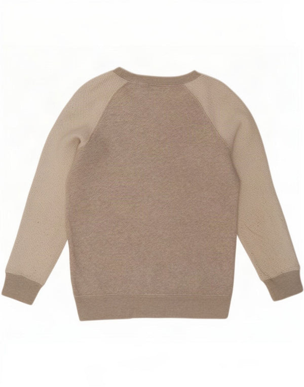 Jack Wills moletom feminino jumper UK 8 pequeno cinza colorblock algodão