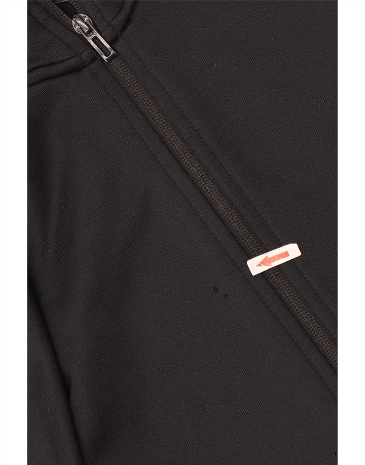 Adidas masculino zip moletom com capuz 2XL poliéster preto