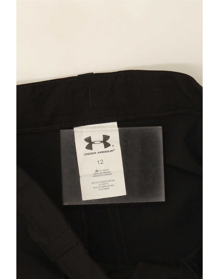 Under Armour Girls Chino Shorts 11-12 Anos W26 Poliéster Preto