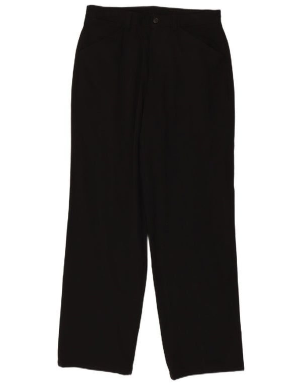 Calça masculina reta casual Marks & Spencer W30 L31 poliéster preto
