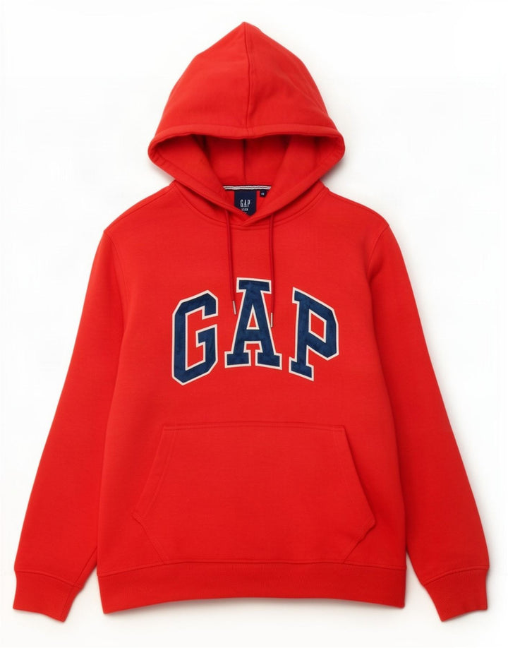 Suéter com capuz gráfico masculino Gap médio vermelho