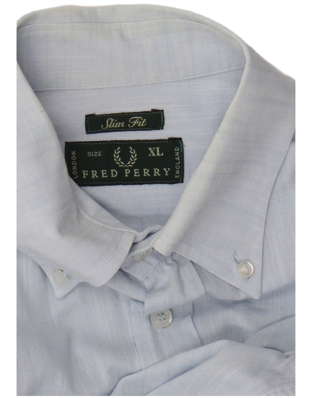 Camisa Slim Fit Masculina Fred Perry XL Azul