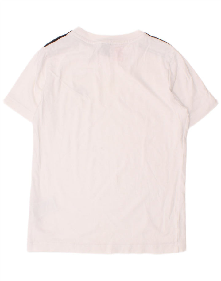 Adidas Boys T-Shirt Top 7-8 Years White Cotton