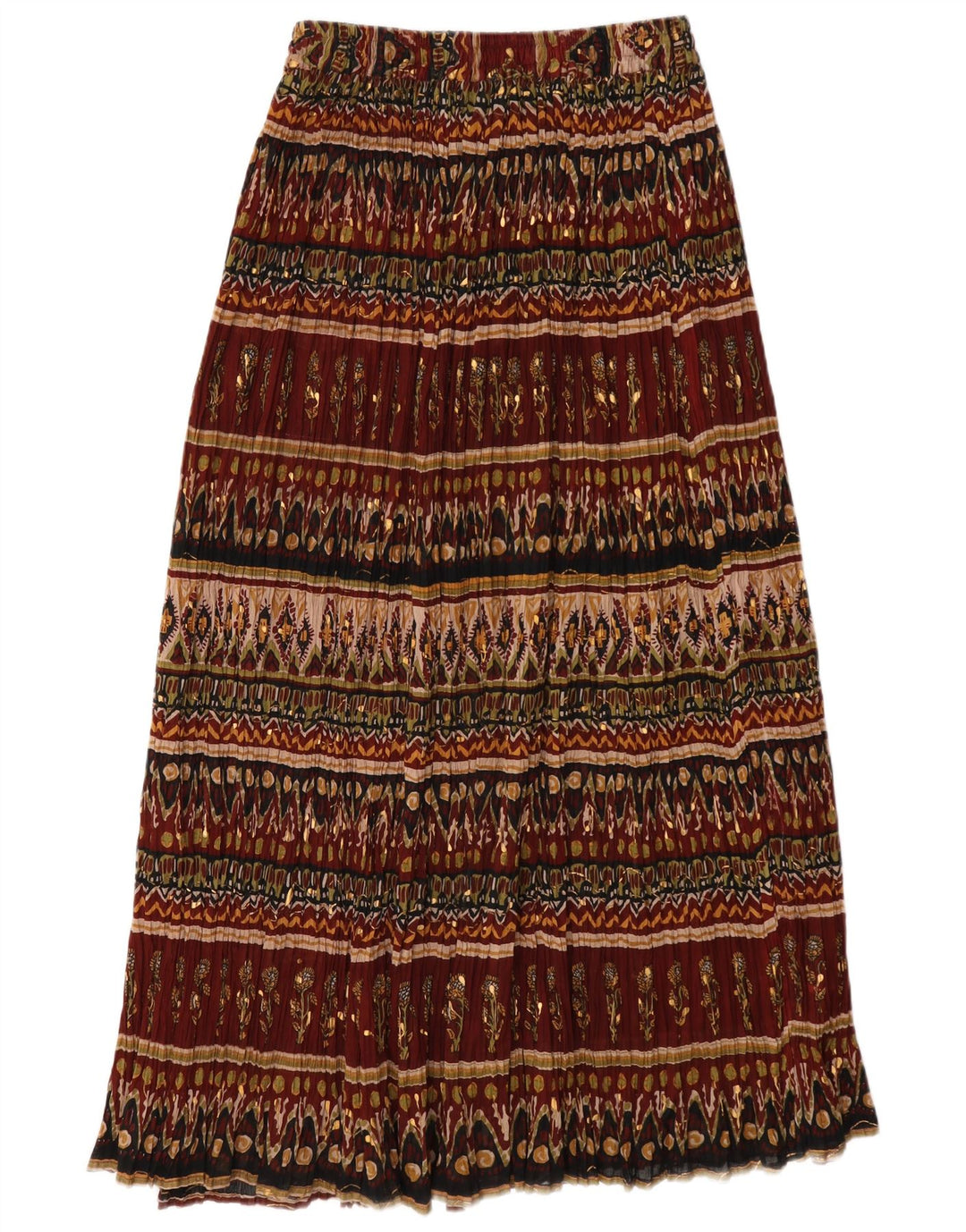 Broadway saia maxi feminina média W28 Borgonha floral